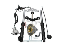 Front fork complete, Dax, 31mm, standard Skyteam, black, 2nd chance product