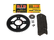 Sprockets and chain set, Mash Fifty, 13 - 48 (50cc, 70cc), 17mm shaft