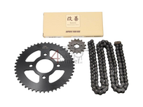 Sprockets and chain set, Mash Fifty, 15 - 48 (70cc, 85cc) 20mm shaft, A-quality