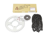 Sprockets and chain set, C70 OT standard, A-quality