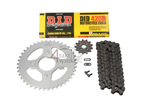 Sprockets and chain set, CB50j standard +1