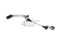 Gear pedal single, chrome, fits Mash Fifty