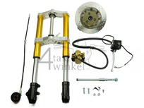 Front fork complete, Dax, 45mm upside down, Kepspeed, type 2, gold