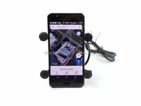 USB charger, phone holder, for 12 volt bike, type 1