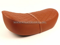 Buddy seat / saddle, Dax, low, diamond stitch, Kepspeed, 5.5 brown