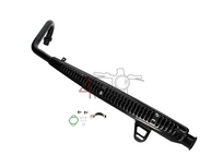 Exhaust tuning, up-swept, Trumpet, stainless steel, ST125 Dax, frame no. JB04xxxx, Black