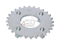 Rear sprocket 28, fits SS50, CB50, CY50, Dax, Silver