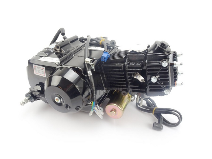Engine, 50cc, semi-automatic, Lifan, 4-speed, starter motor