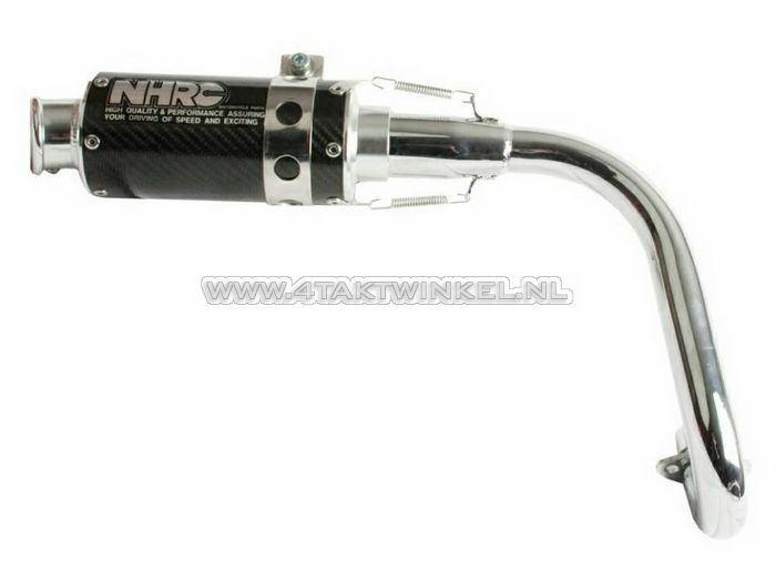 Exhaust tuning, up swept, NHRC N-0133c, carbon