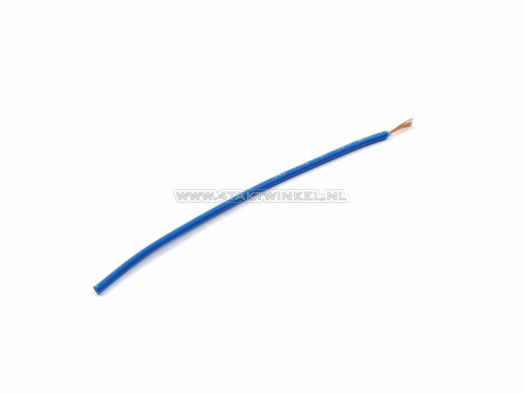 Wire per meter 0.75mm2, blue dark