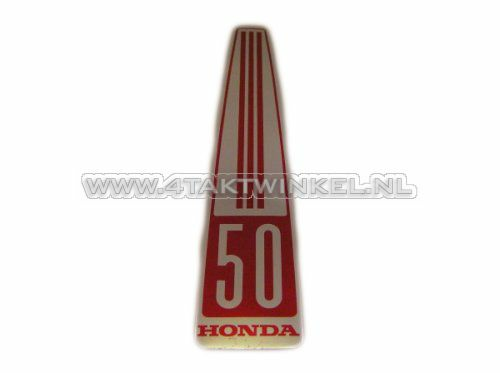 Sticker C50 OT front, elongated, original Honda