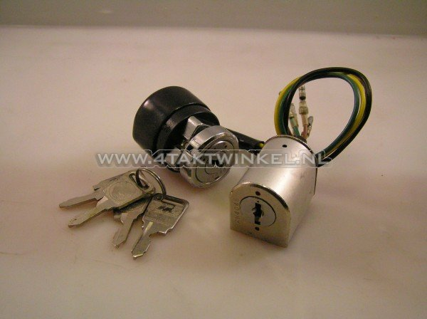 Ignition lock set, C320 (C310 usable) + steering lock, original Honda