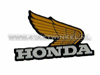 Sticker wing &amp; Honda yellow right, original Honda