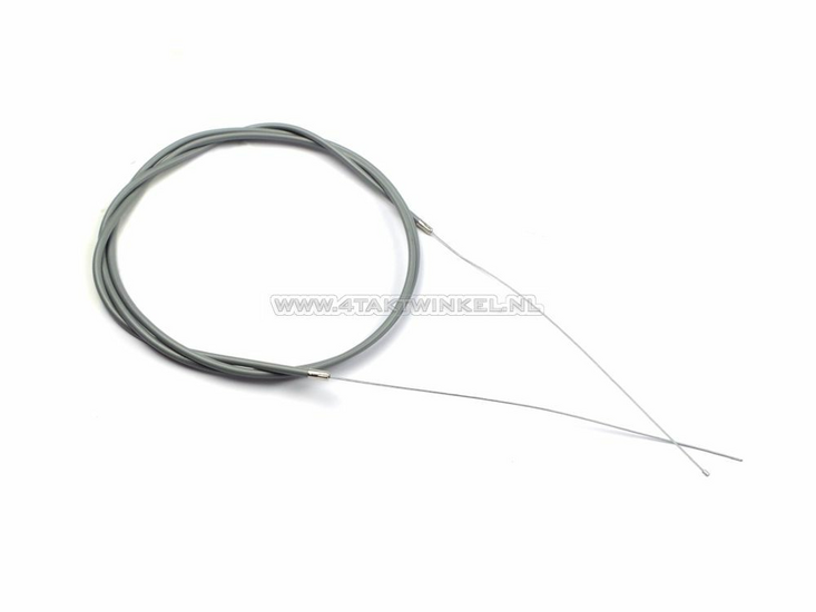 Throttle cable, universal, inside &amp; outside, 2m, gray