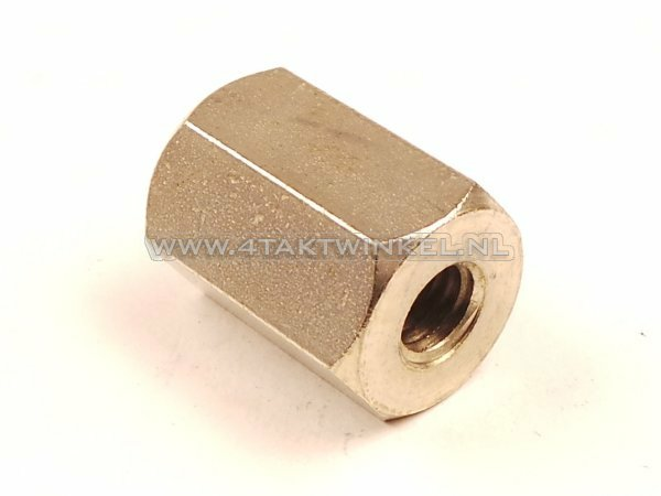 Exhaust mounting nut, top, m10 x 1.25 to m8, fits SS50