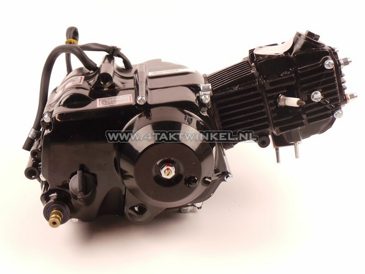 Engine, 50cc, semi-automatic, Lifan, 4-speed, black