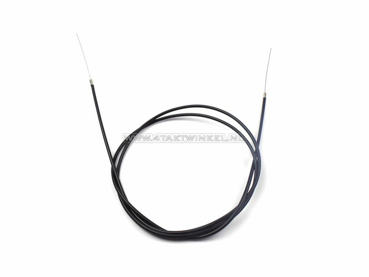 Throttle cable, universal, inside &amp; outside, 2m, black