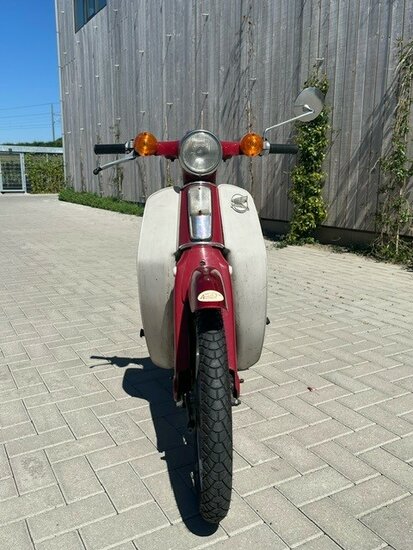 Honda C70 OT, red, 21348 miles