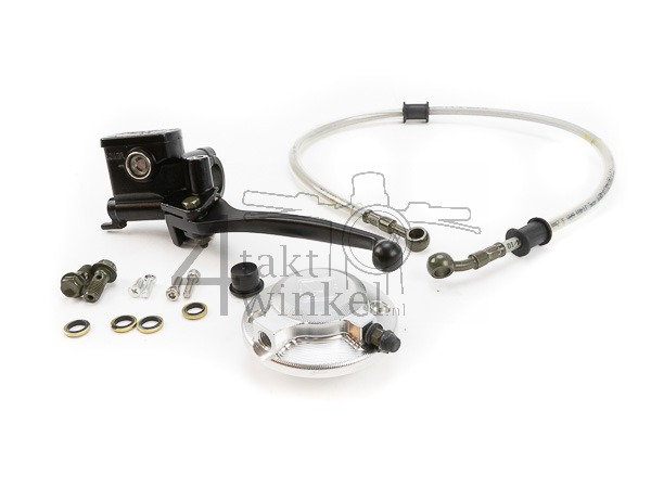 Lever hydraulic, left, hydraulic clutch set, silver, Kepspeed