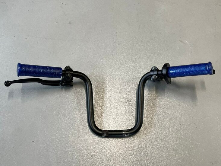 Handlebar aluminum with bar 210mm high black used product