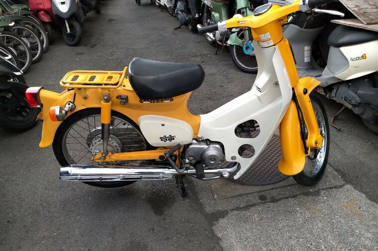 EXPECTED: Honda C50 NT Japanese, Yellow, 4358 km