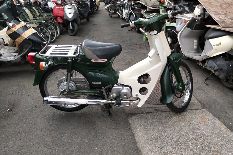 EXPECTED: Honda C50 NT, Japanese, Green, 4442 km