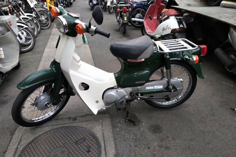 EXPECTED: Honda C50 NT, Japanese, Green, 4442 km