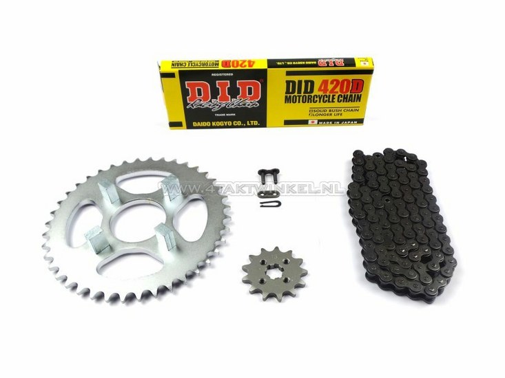 Sprockets and chain set, Honda ZB50, standard