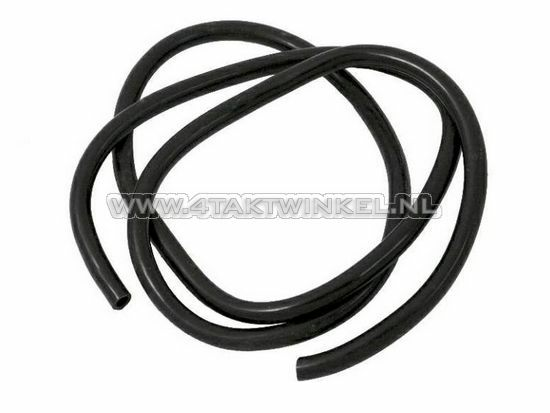 Fuel hose, 5mm - 8mm, black, per meter