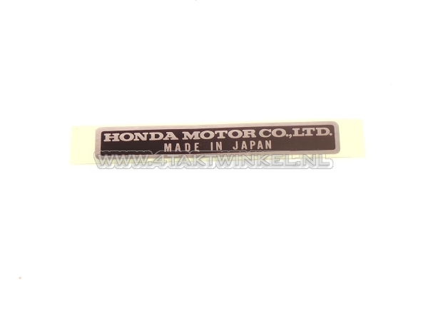 Sticker made in Japan, original Honda