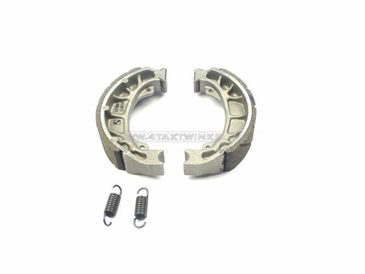 Brake shoes, with springs, Kitaco, fits SS50, C50, Dax, CB50