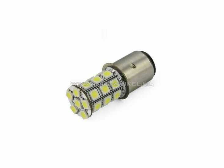 Bulb headlight BA20d, dual, 12 volt, LED, e.g. Skyteam, Mash