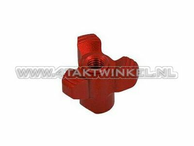 Brake arm adjusting nut, Kepspeed, red