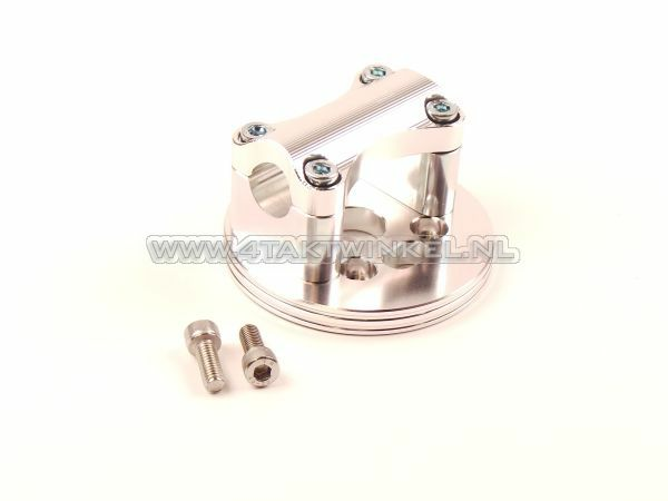 Triple clamp C50, for 22mm handlebar, aluminum