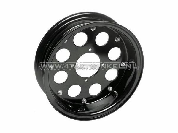 Rim Monkey 10&quot; aluminum, 8 holes, 3.00, black