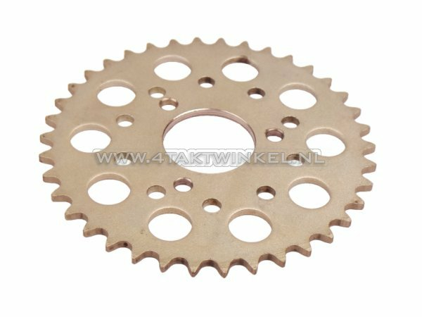 Rear sprocket PC50, PS50, 3 holes, 38