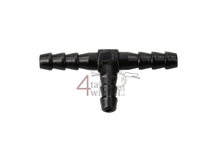 Fuel hose T-piece, 6mm, black