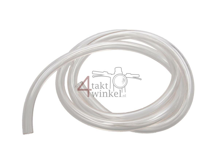 Fuel hose, 5mm - 8mm, transparent, per meter