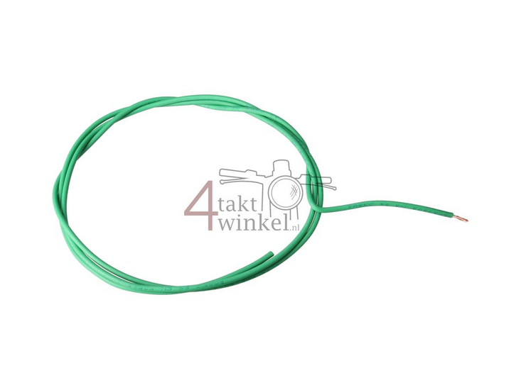 Wire per meter 0.75mm2, green