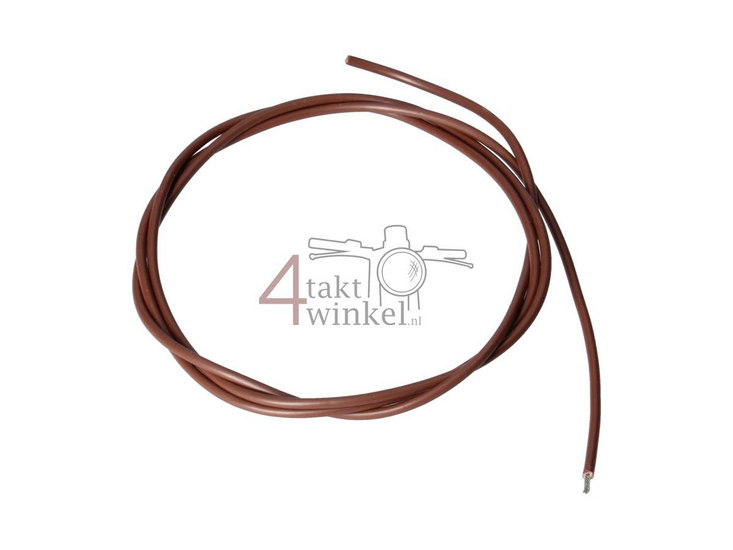 Wire per meter 0.75mm2, brown