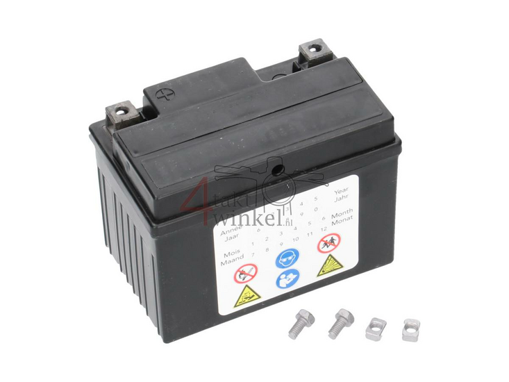 Battery 12 volt 5 ampere Landport, SLA12-4. Size = 4 ampere CTX 4L-BS