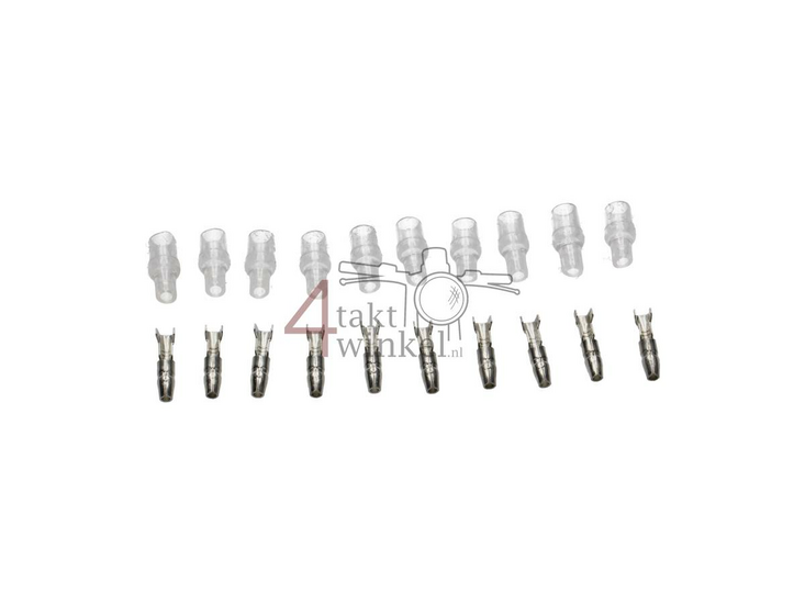 Connector Japanese bullet, 3,5mm, man + sleeve, per 10 pieces