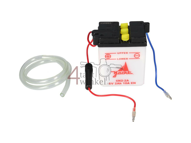 Battery 6 volt 2 ampere, acid battery, fits SS50