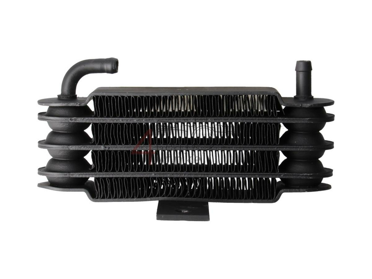 Oil cooler, 4 rows, hose connection, black