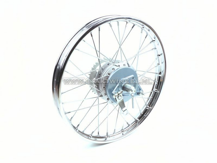 Wheel complete, rear wheel, 17", with accessories, fits C50, CD50 (SS50)