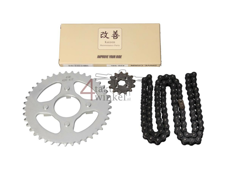 Sprockets and chain set standard, 4sp, fits SS50E, A-quality