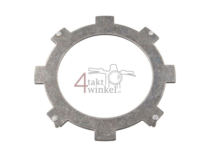 Clutch plate steel C50, Dax, bottom with 4 legs, original Honda