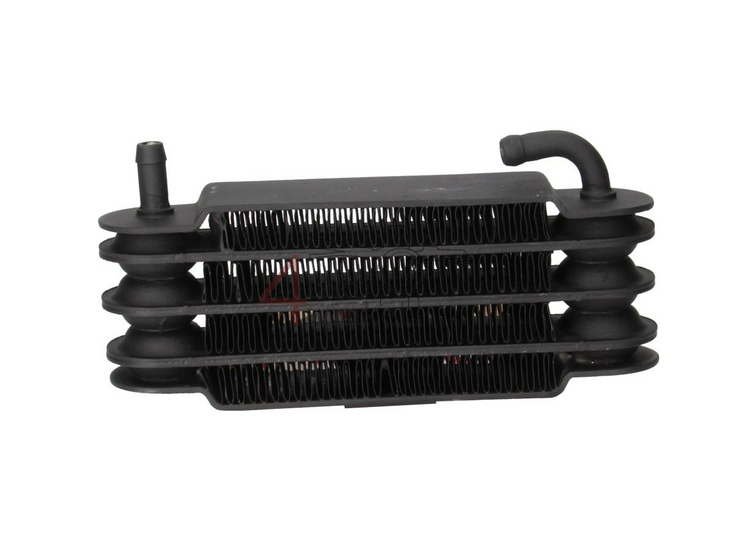 Oil cooler, 4 rows, hose connection, black