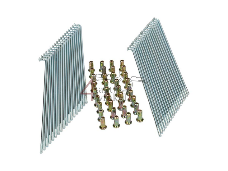 Spokes set 17" front wheel original look, fits SS50, CD50, C50