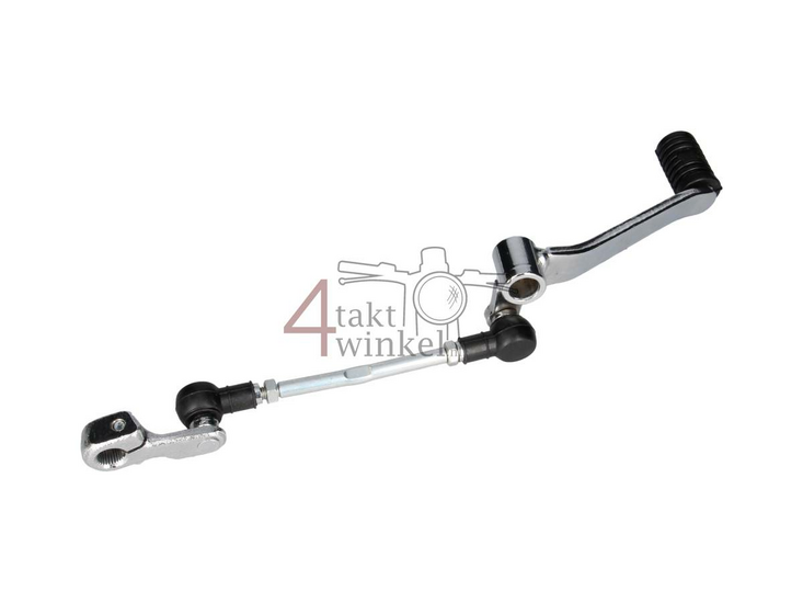Gear pedal single, chrome, fits Mash Fifty